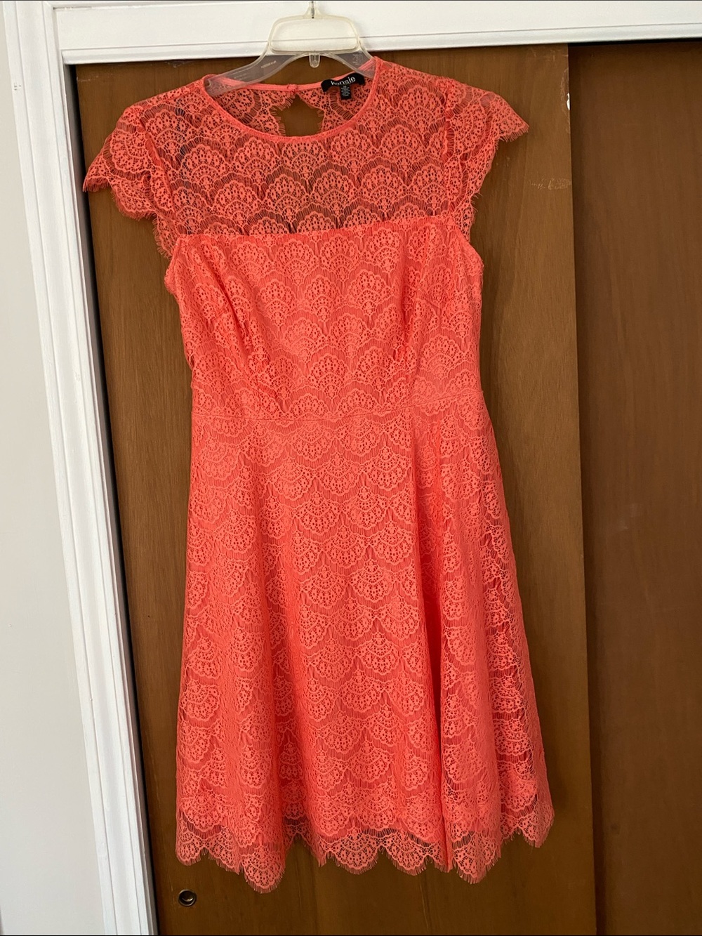 Kensie Coral Lace Dress
